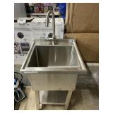 Trinity SS sink-stand-faucet34inHx22inWx22inD
