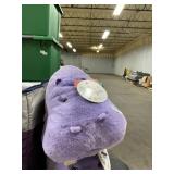 Purple plush hippo