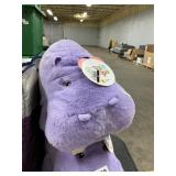 Purple plush hippo