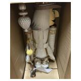 32in Wooden nutcracker cream caucasian