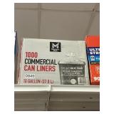 1000 Commercial can liners 10gal