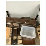 Desk- 2- clear totes skid lot- MUST Take all