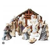 Nativity set decor caucasian