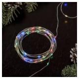 8-Function LED micro wire lights 240ct multi