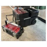 Keter rolling storage box & case set of 2