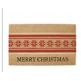 Holiday doormat Merry Christmas 36inx23in