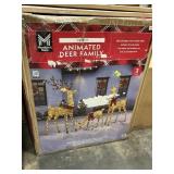 Pre-lit Animated deer family 3pcs