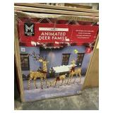 Pre-lit Animated deer family 3pcs