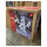 6ft Tall Pre-lit Prismatic snowman