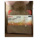 Womens cozy lined knit hat