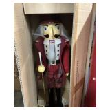 32in Wooden nutcracker red caucasian