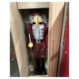32in Wooden nutcracker red caucasian