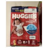 Huggies 174 ct NB 32 ct size 1