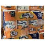 Paper towels 15 mega rolls