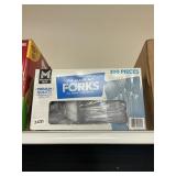 Clear forks 300pcs