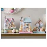 Pre-lit 3pc Paper house village
