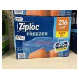 Ziploc freezer 216 ct quart