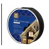 LED icicle lights 300ct warm white
