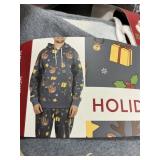 Mens Holiday fleece set M