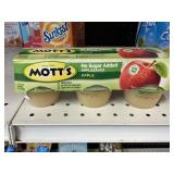 Motts applesauce no sugar 6-3.9oz