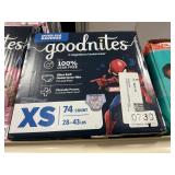 Goodnites XS 74 ct 28-43lbs