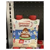 Premier Protein almond milk vanilla 4 pack