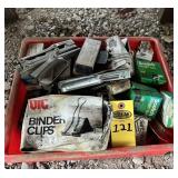 Staples, Tape, Clips & Misc