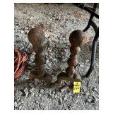 Antique Fireplace Andirons