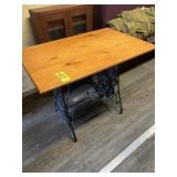 Vintage Converted Singer Sewing Machine Table