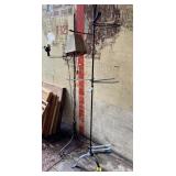 Vintage Pole Lamp & Display Stand