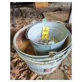 Galvinized Buckets From Cole Pottery 5