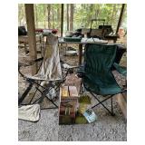 Camping Chairs And Sportsman Lantern