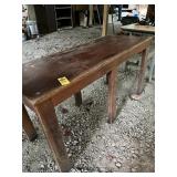 Wooden Shop Table 31" Hx 60" Lx 24" D