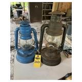 2 Vintage Dietz Lanterns