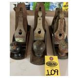 3 Antique Wood Planes