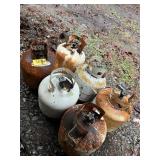 6 Propane Tanks