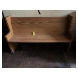 62" Wooden Bench
