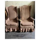 2 Vintage Wing Back Chairs