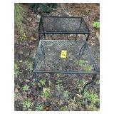 2 Metal Outdoor Tables