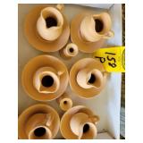 Cole Pottery Unglazed 14 Pcs