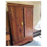Cedar Wardrobe 70" Hx 39.5" Wx 21.5" D
