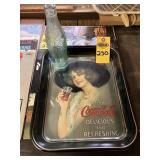 Coca Cola Tray & Bottle