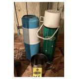 Vintage Thermoses & Cup
