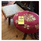 2 Vintage Footstools