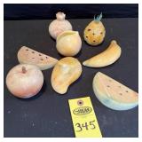 Carved Alabaster Fruit