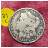 1889 Morgan Silver Dollar