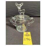 Vintage Deer Sugar Bowl