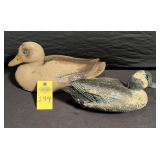 2 Vintage Duck Decoys
