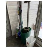 Mops, Bucket, Trash Cans, Etc.