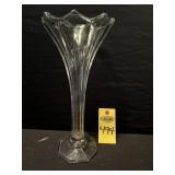 Heisey Glass Colonial Pattern Trumpet Vase 12"